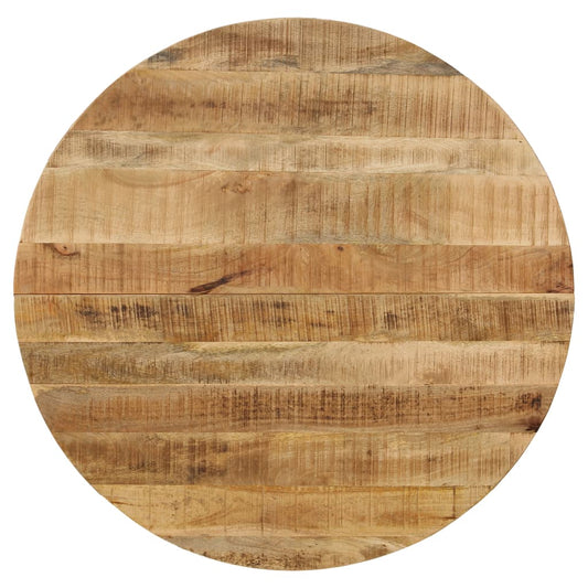 vidaXL Dining Table Solid Rough Mango Wood and Steel 120x77 cm