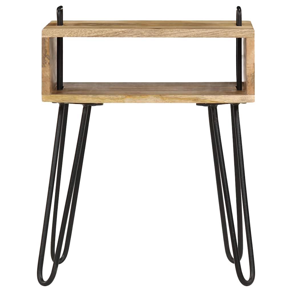 246019 vidaXL Bedside Table Solid Mango Wood 40x34x47 cm