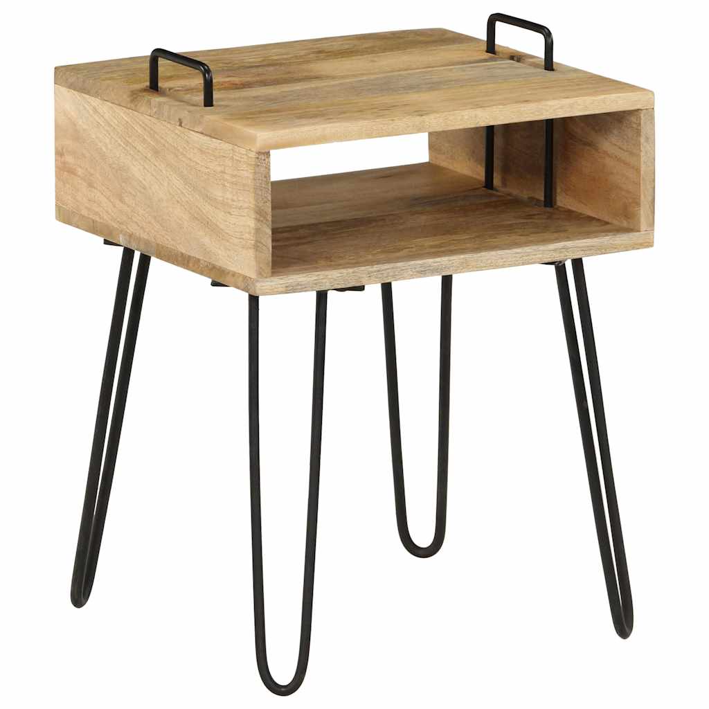 246019 vidaXL Bedside Table Solid Mango Wood 40x34x47 cm