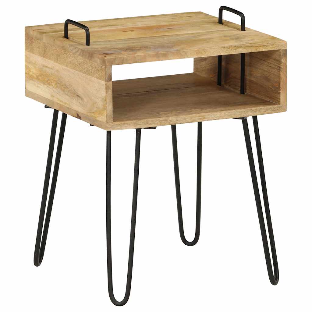 246019 vidaXL Bedside Table Solid Mango Wood 40x34x47 cm