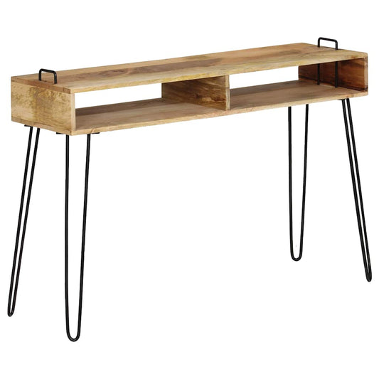 246022 vidaXL Console Table Solid Mango Wood 115x35x76 cm