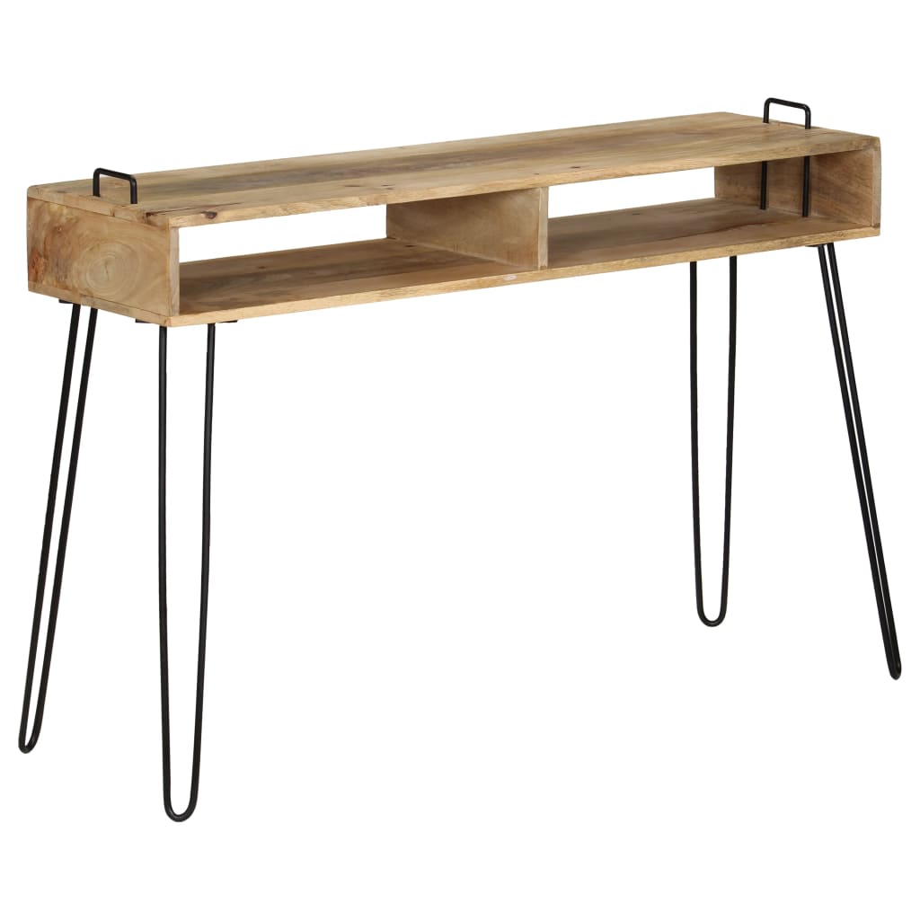 vidaXL Console Table Solid Mango Wood 115x35x76 cm