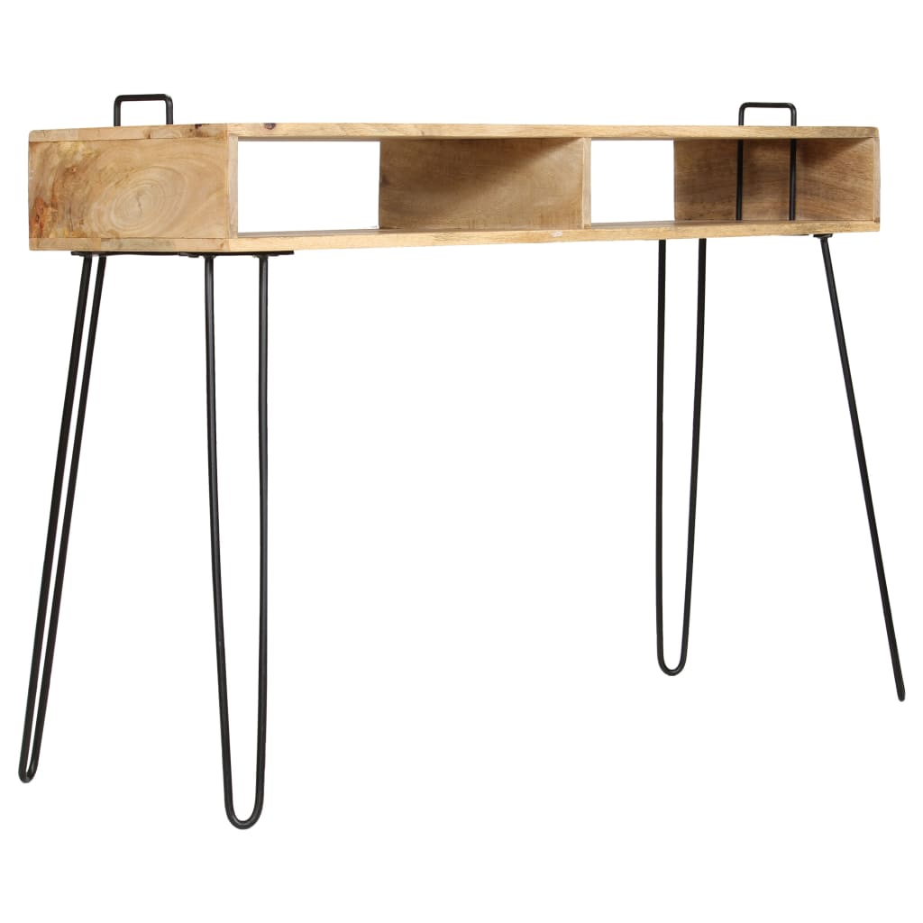 vidaXL Console Table Solid Mango Wood 115x35x76 cm