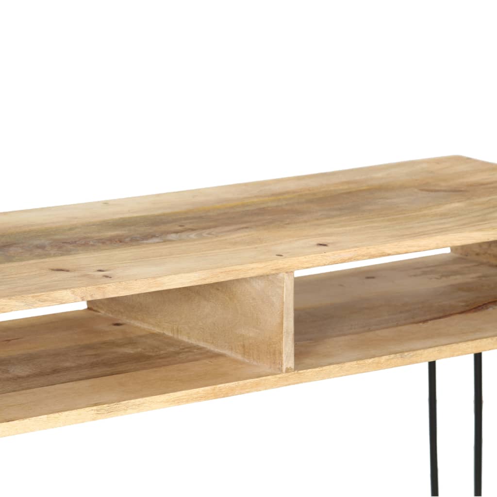 vidaXL Console Table Solid Mango Wood 115x35x76 cm