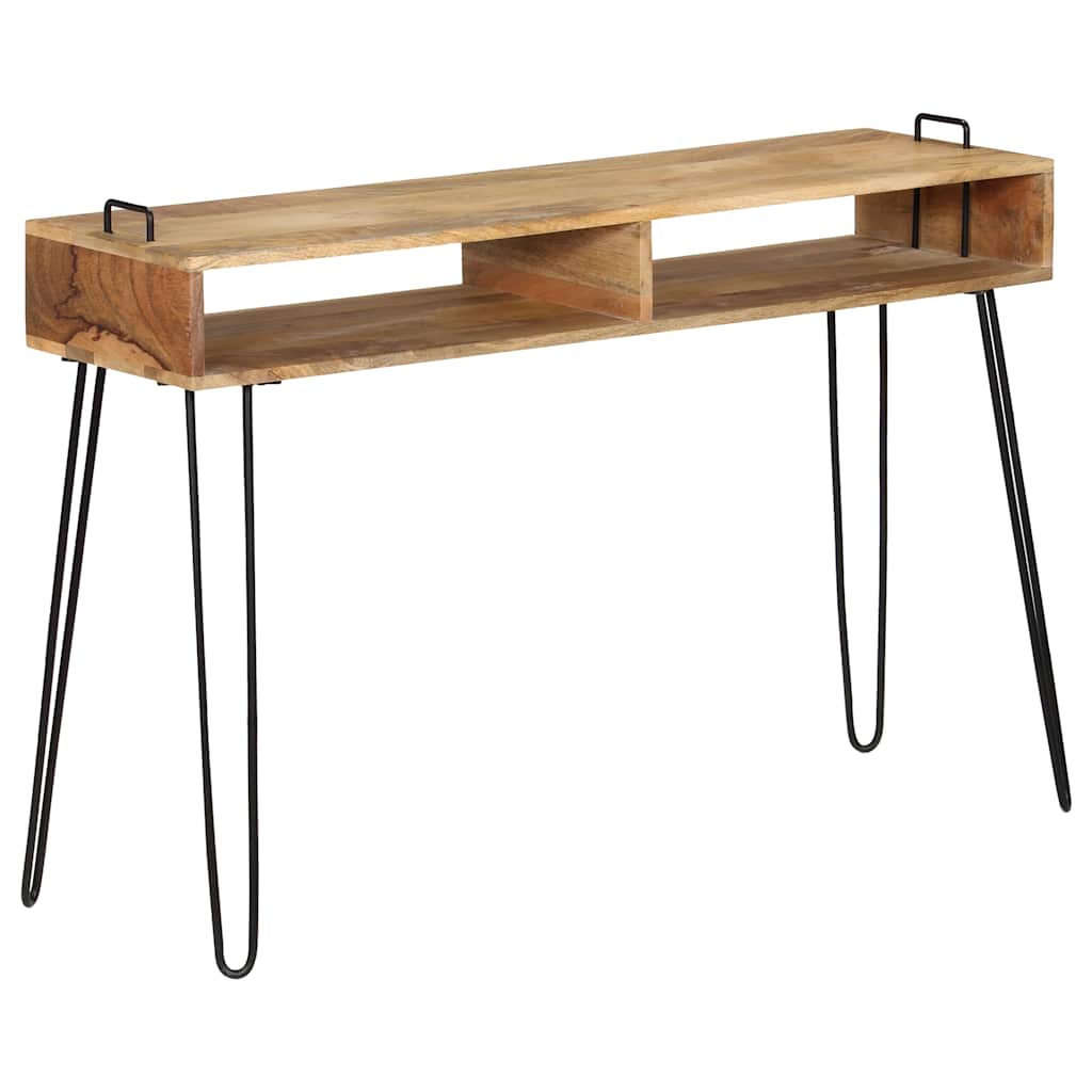 246022 vidaXL Console Table Solid Mango Wood 115x35x76 cm