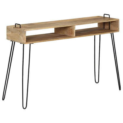 246022 vidaXL Console Table Solid Mango Wood 115x35x76 cm
