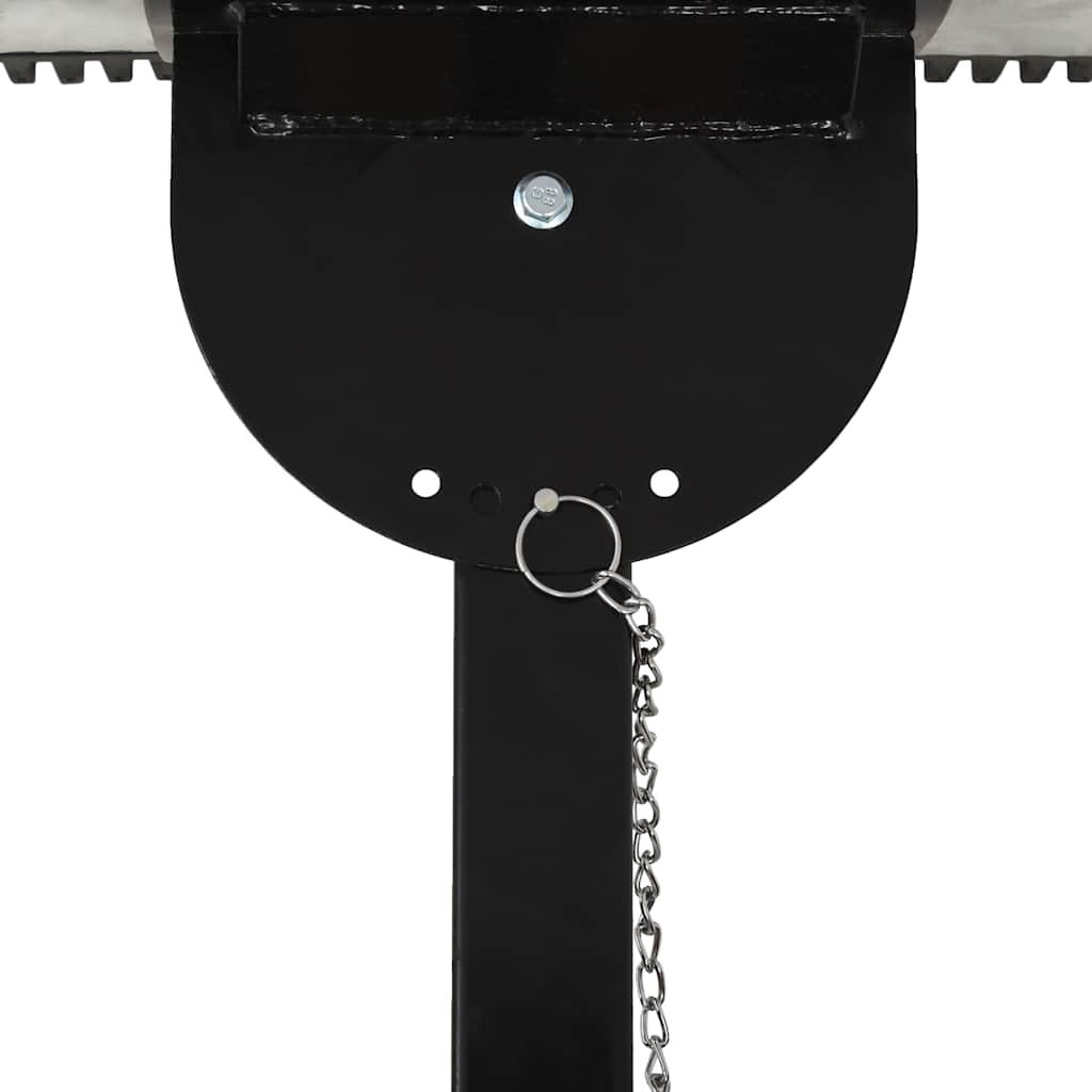 vidaXL Manual Snowplough with Wheels 100x44 cm