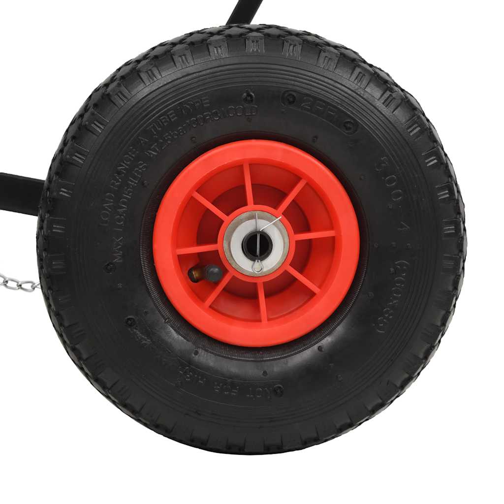 vidaXL Manual Snowplough with Wheels 100x44 cm