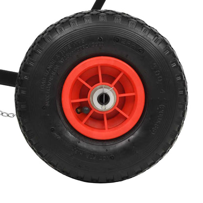 vidaXL Manual Snowplough with Wheels 100x44 cm