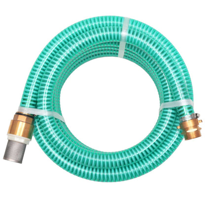 142883 vidaXL Suction Hose with Brass Connectors 3 m 25 mm Green