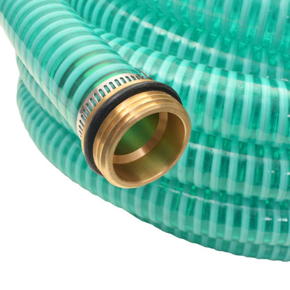 142883 vidaXL Suction Hose with Brass Connectors 3 m 25 mm Green