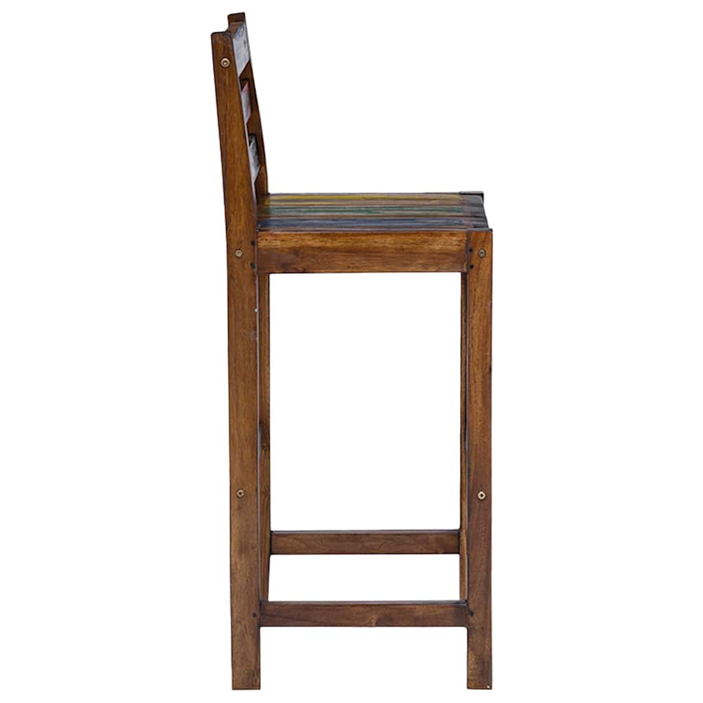 vidaXL Bar Stools 2 pcs Solid Reclaimed Wood