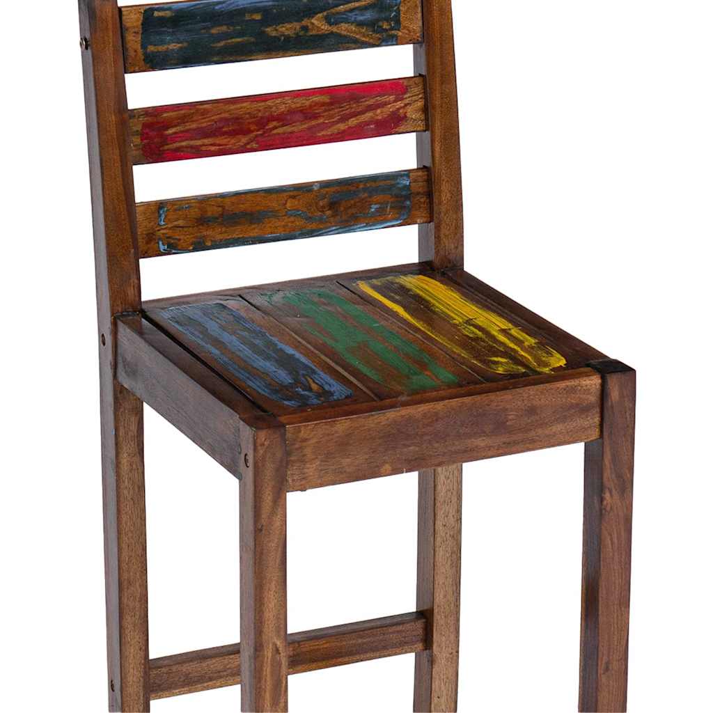 vidaXL Bar Stools 2 pcs Solid Reclaimed Wood