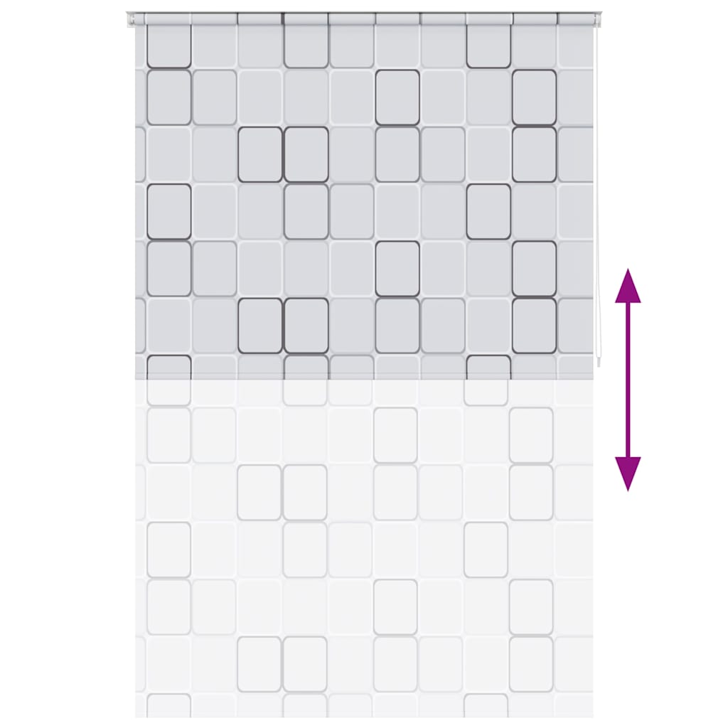 vidaXL Shower Roller Blind 140x240 cm Square