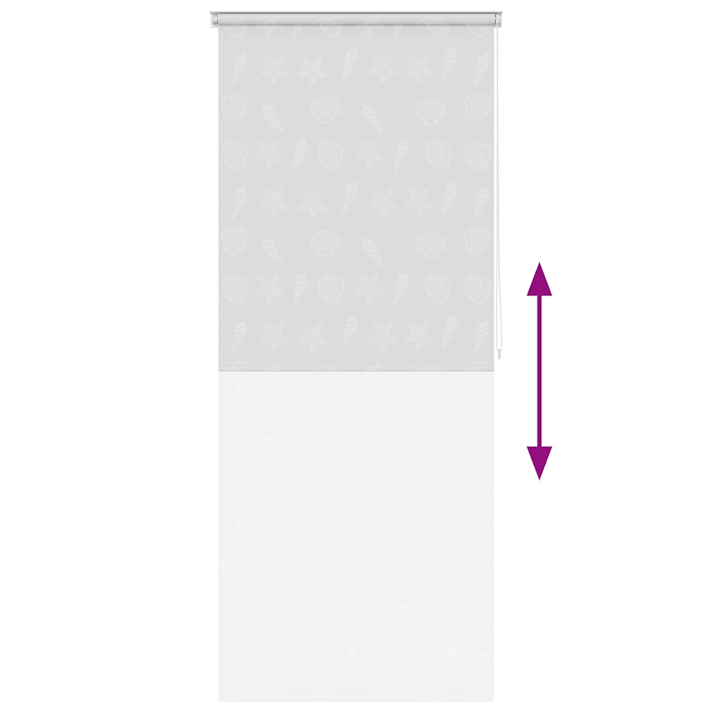 vidaXL Shower Roller Blind 80x240 cm Sea Star