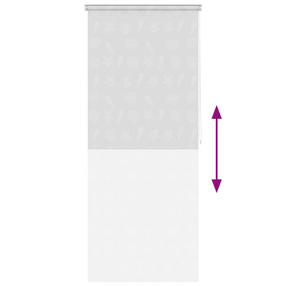 vidaXL Shower Roller Blind 80x240 cm Sea Star