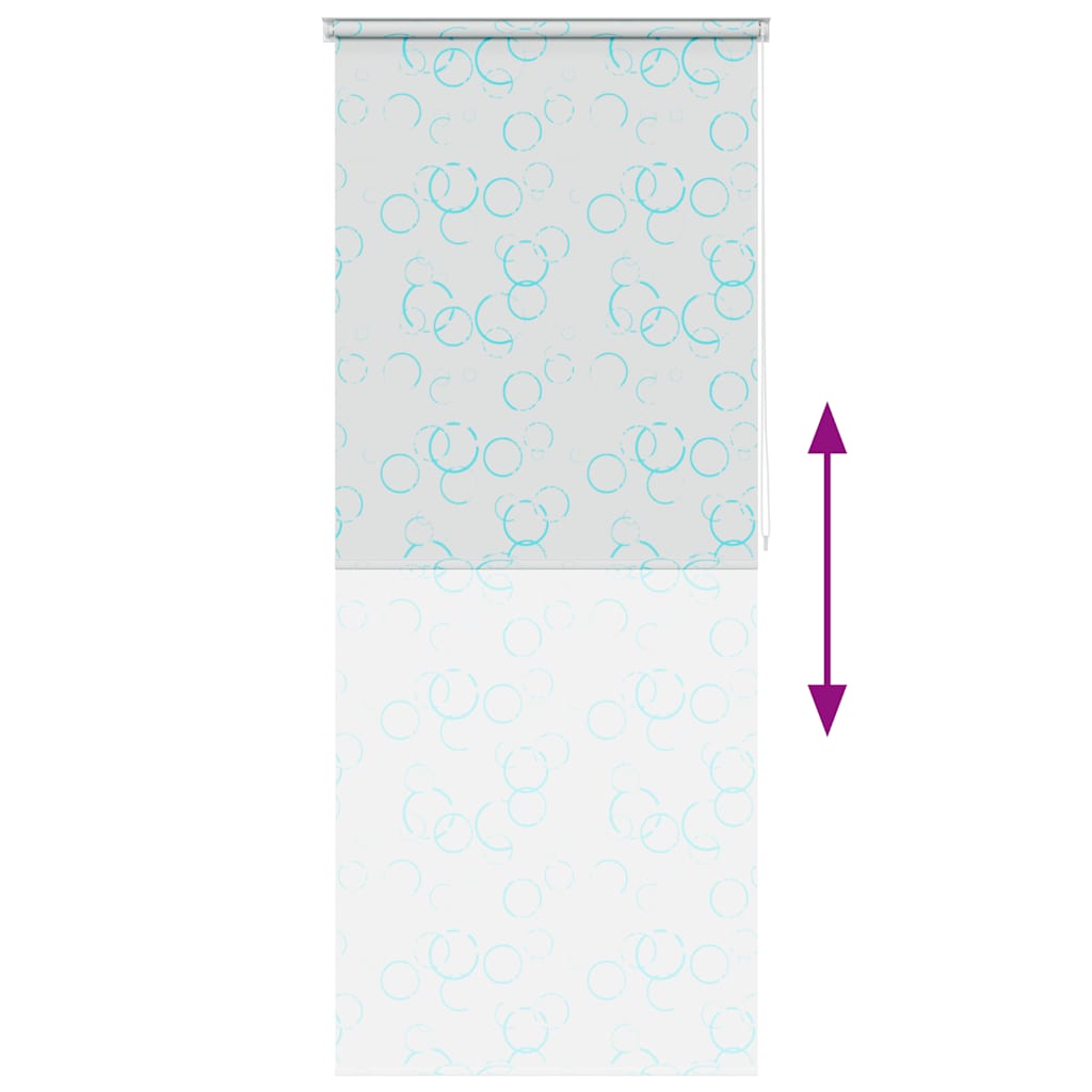 vidaXL Shower Roller Blind 80x240 cm Bubble