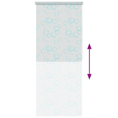 vidaXL Shower Roller Blind 80x240 cm Bubble