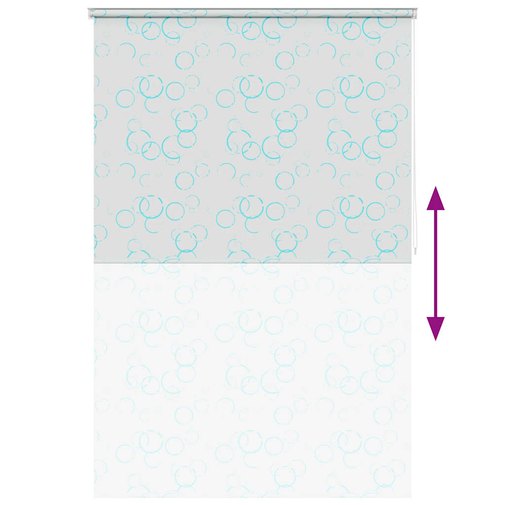vidaXL Shower Roller Blind 140x240 cm Bubble