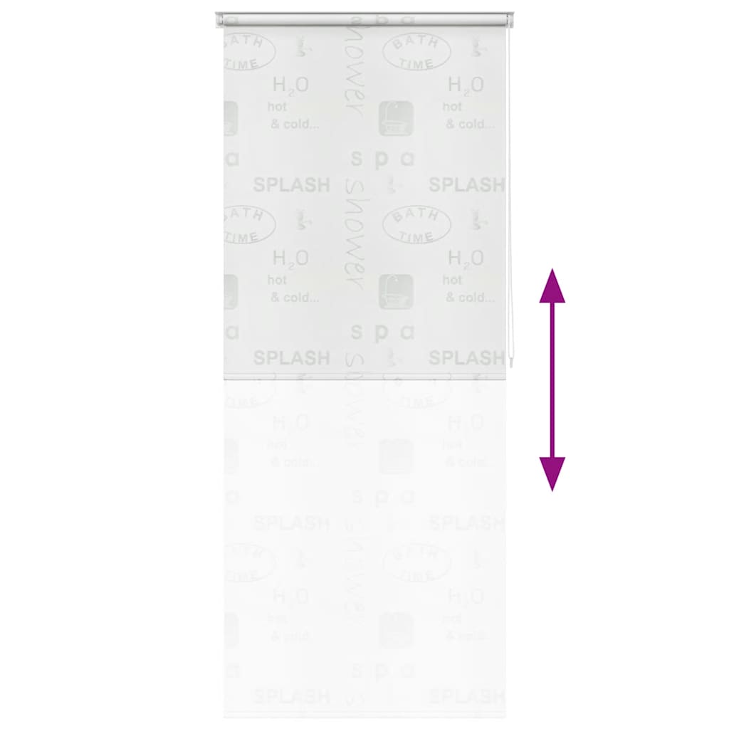vidaXL Shower Roller Blind 80x240 cm Splash