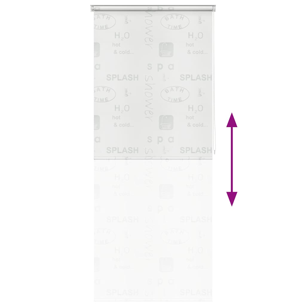 vidaXL Shower Roller Blind 100x240 cm Splash