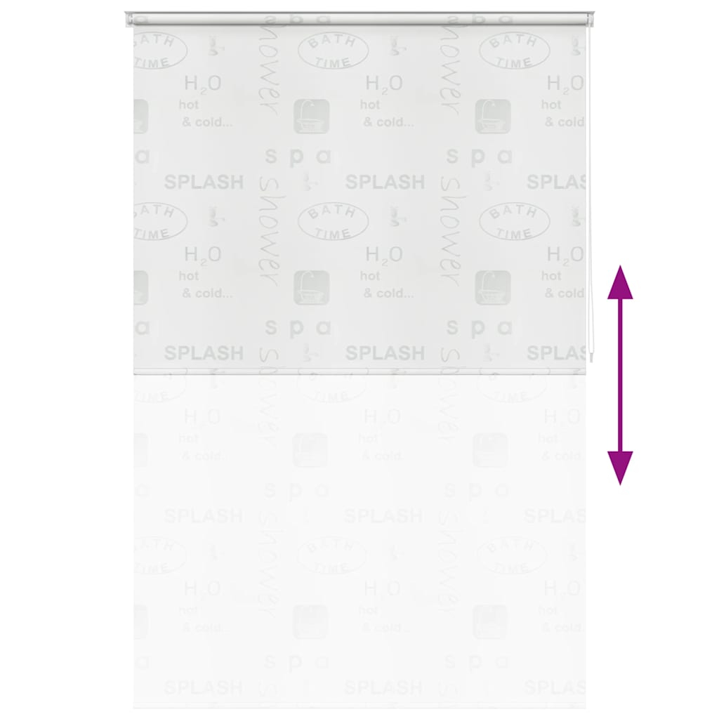 vidaXL Shower Roller Blind 140x240 cm Splash