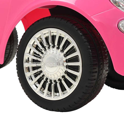 vidaXL Ride-on Car Fiat 500 Pink
