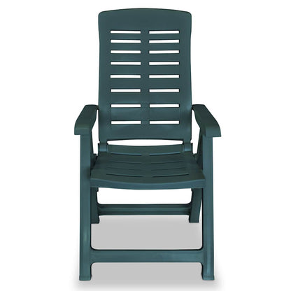 vidaXL Garden Chair |  Set of 6 | Green | Plastic | Standard |  Foldable