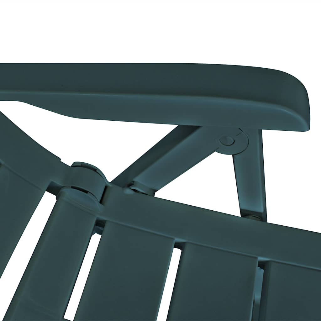 vidaXL Garden Chair |  Set of 6 | Green | Plastic | Standard |  Foldable
