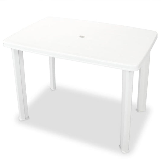 vidaXL 3 Piece Bistro Set Plastic White