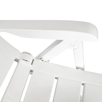 vidaXL 3 Piece Bistro Set Plastic White