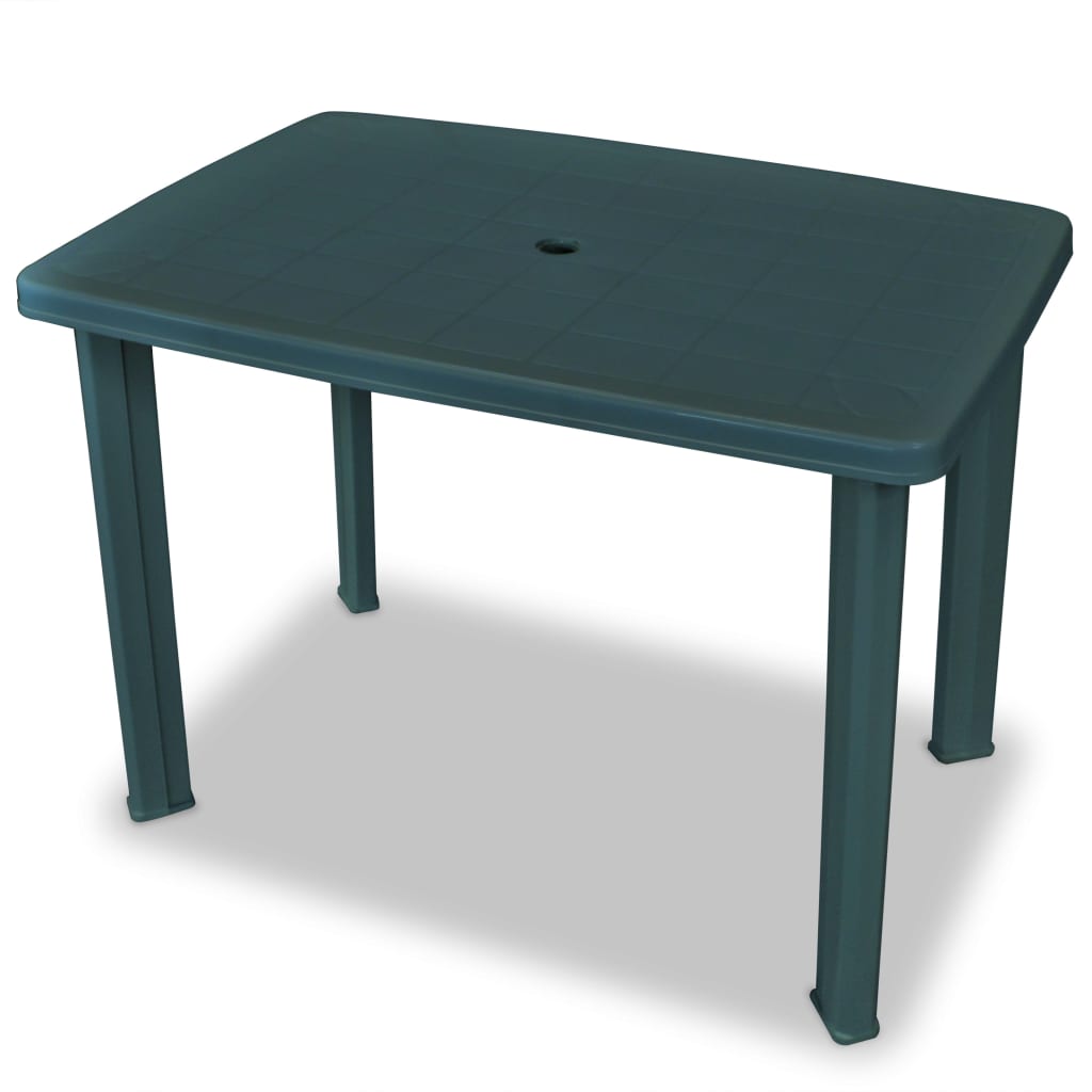 vidaXL Bistro Set | Green | Plastic | Medium | Foldable | Bistro Set