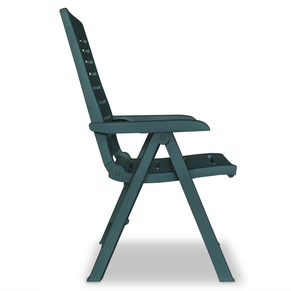 vidaXL Bistro Set | Green | Plastic | Medium | Foldable | Bistro Set