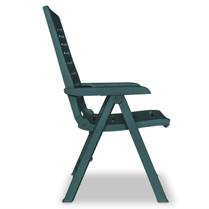 vidaXL Bistro Set | Green | Plastic | Medium | Foldable | Bistro Set