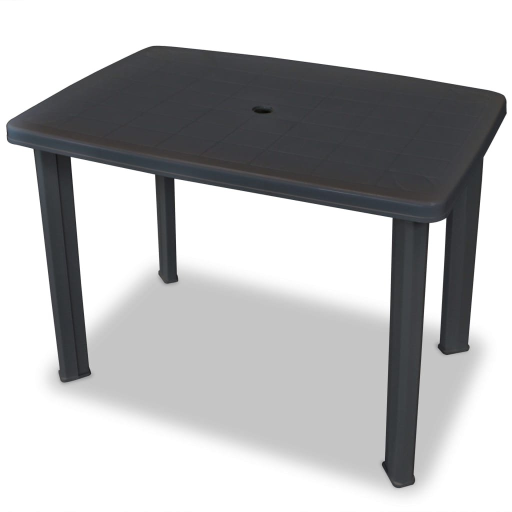 vidaXL Bistro Set | Anthracite | Plastic | Medium | Foldable | Bistro Set