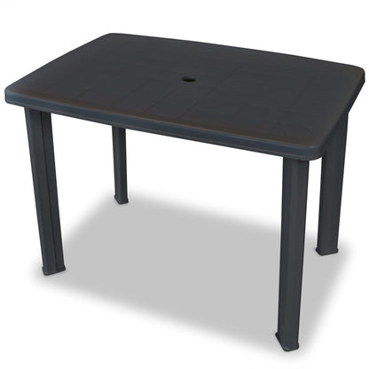 vidaXL Bistro Set | Anthracite | Plastic | Medium | Foldable | Bistro Set