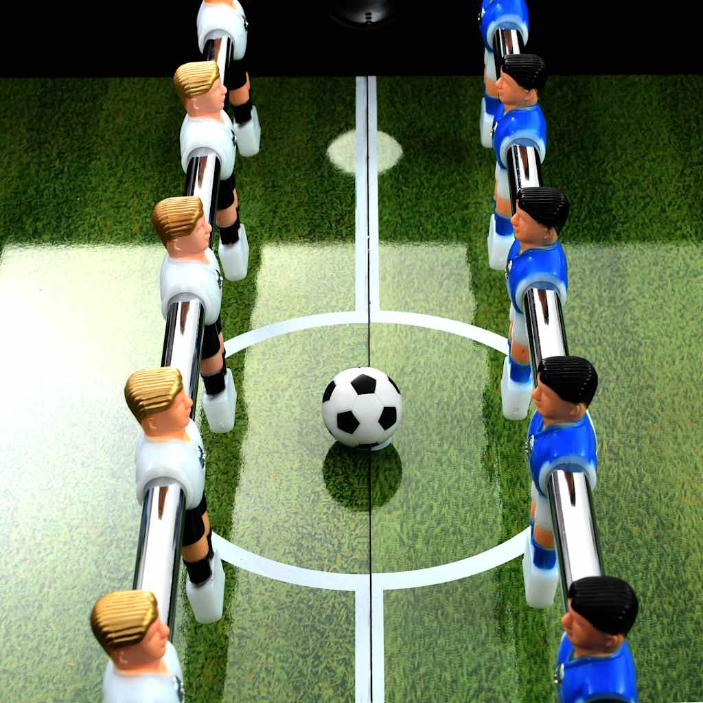 vidaXL Football Table Steel 60 kg 140x74.5x87.5 cm Black