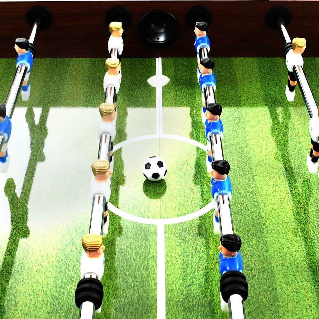 vidaXL Football Table Steel 60 kg 140x74.5x87.5 cm Brown