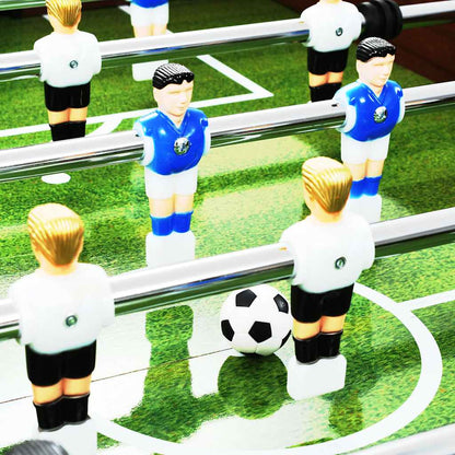 vidaXL Football Table Steel 60 kg 140x74.5x87.5 cm Brown