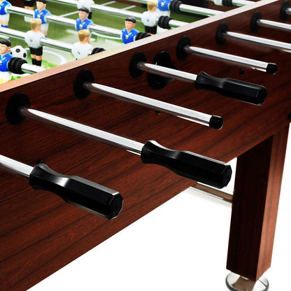 vidaXL Football Table Steel 60 kg 140x74.5x87.5 cm Brown