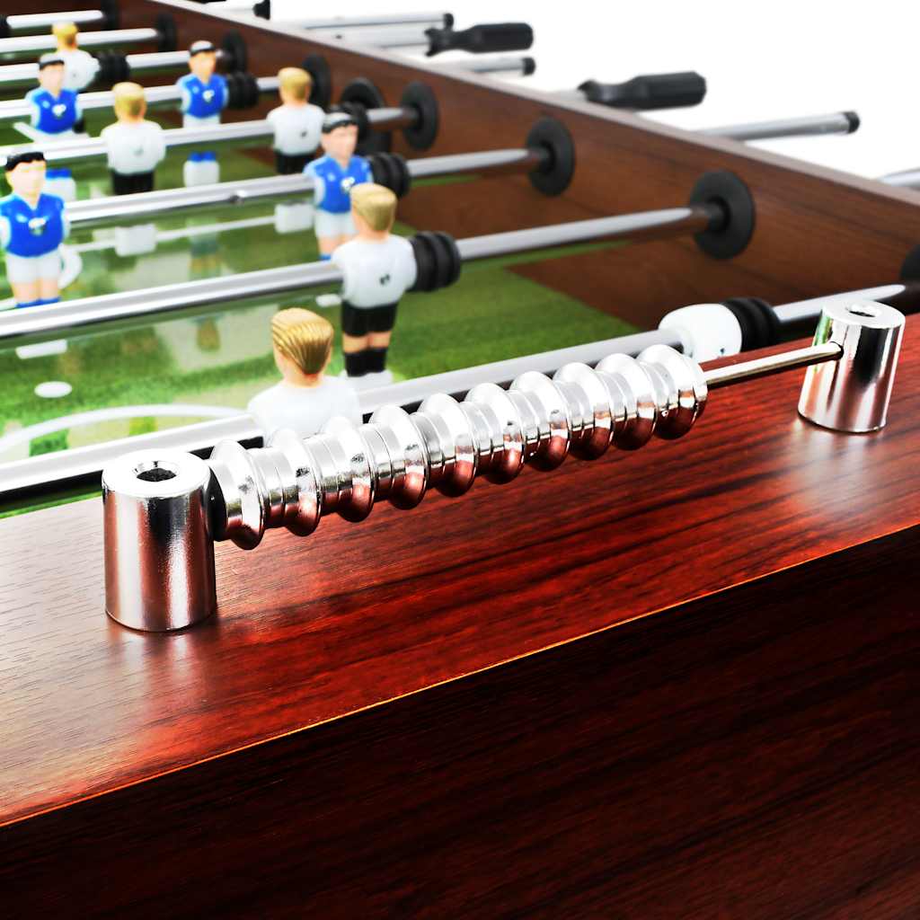vidaXL Football Table Steel 60 kg 140x74.5x87.5 cm Brown