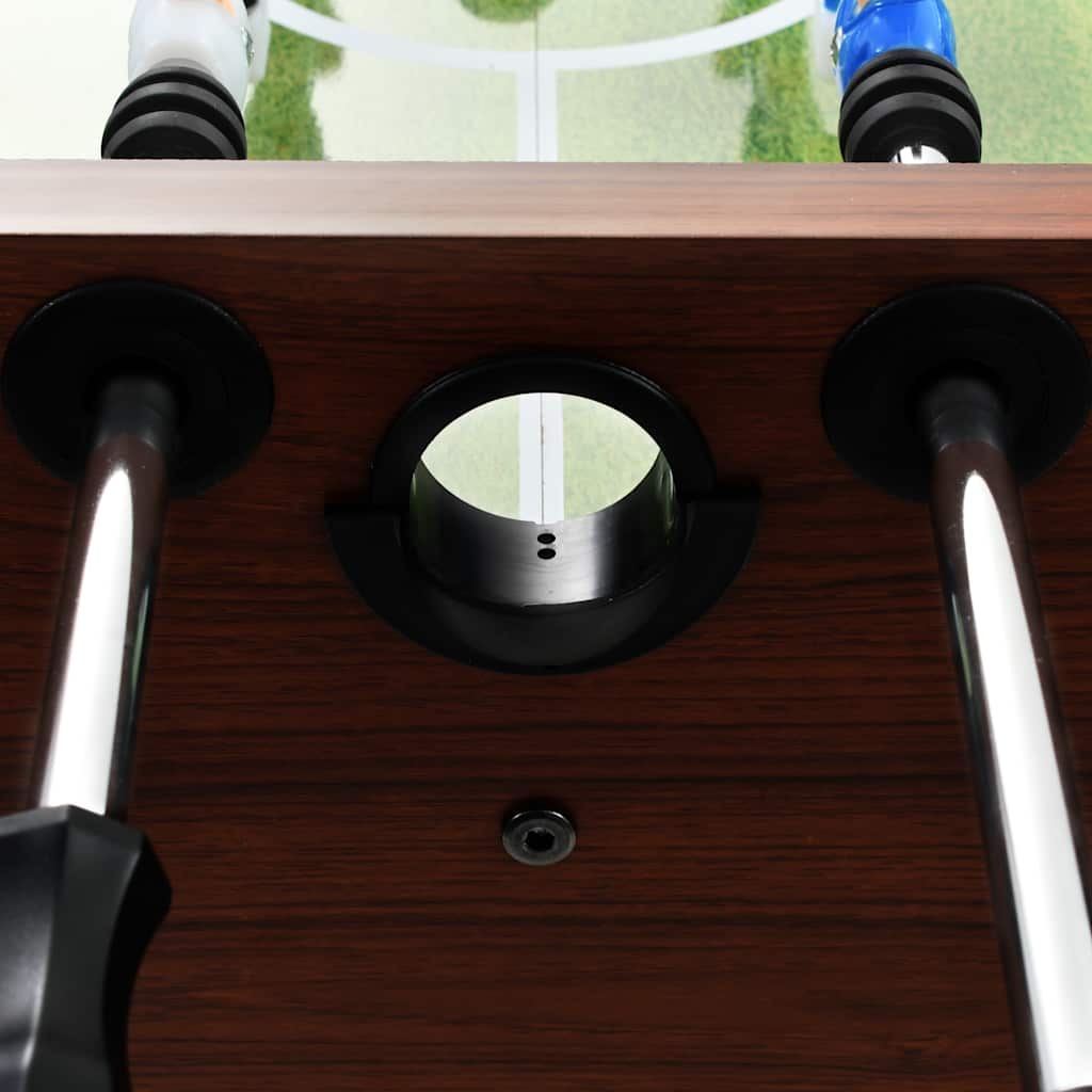vidaXL Football Table Steel 60 kg 140x74.5x87.5 cm Brown