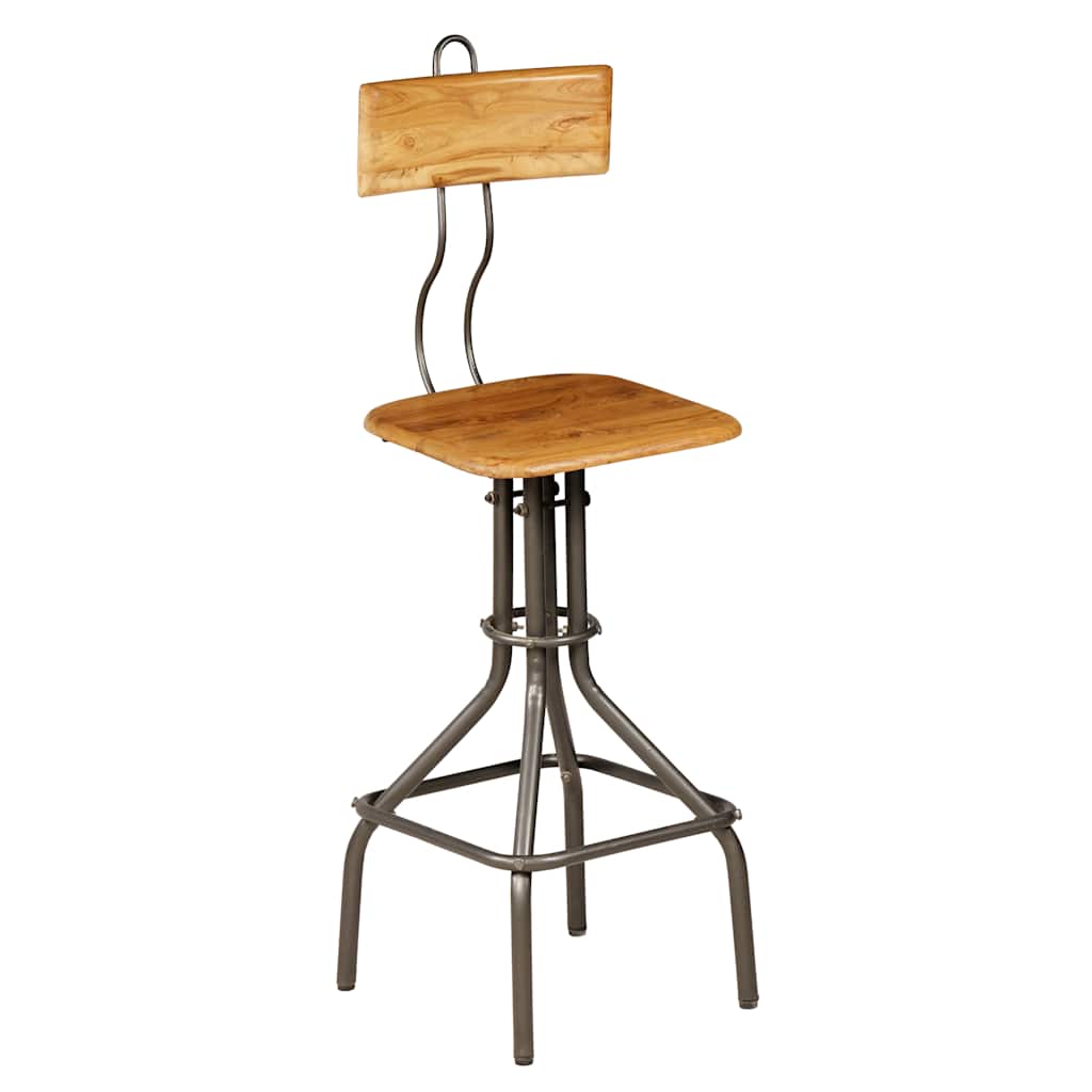 vidaXL Bar Stools 2 pcs Solid Reclaimed Teak Wood