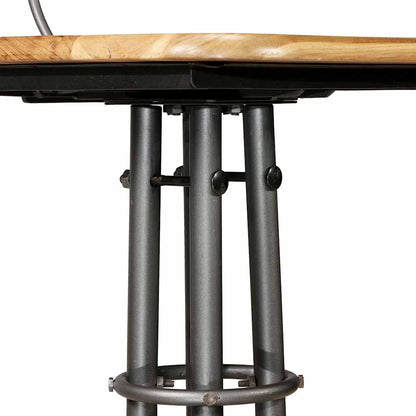 vidaXL Bar Stools 2 pcs Solid Reclaimed Teak Wood