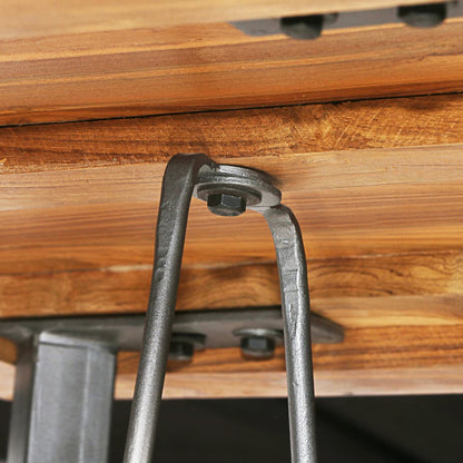 245808 vidaXL Bar Set 3 Pieces Solid Reclaimed Teak