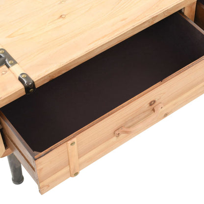 vidaXL TV Cabinet Solid Fir Wood 120x33x35 cm