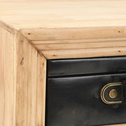 vidaXL Bedside Table Solid Fir Wood 43x38x50 cm