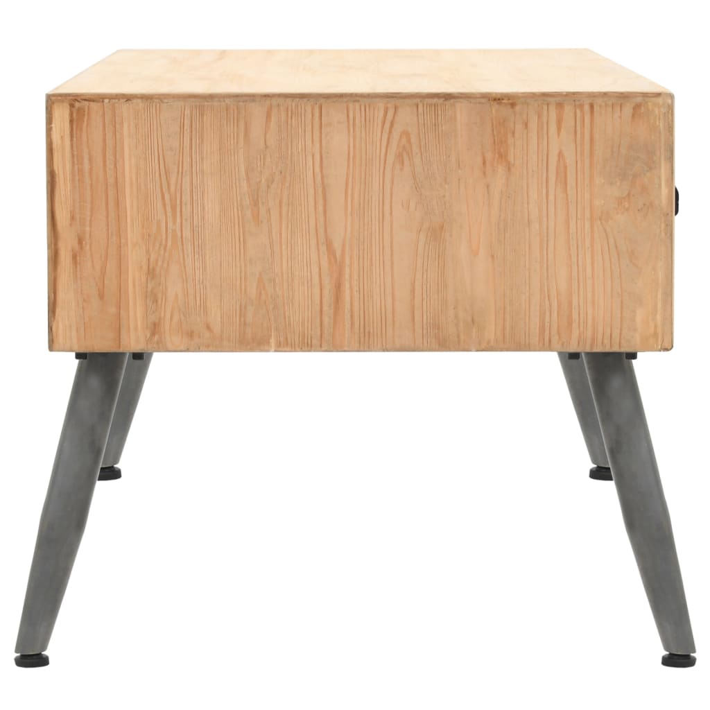 vidaXL Coffee Table Solid Fir Wood 115x55x50 cm