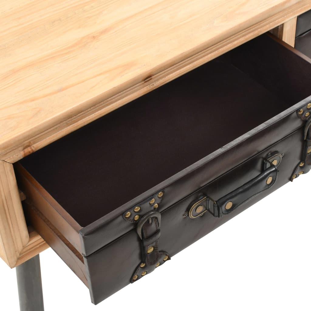 vidaXL Coffee Table Solid Fir Wood 115x55x50 cm