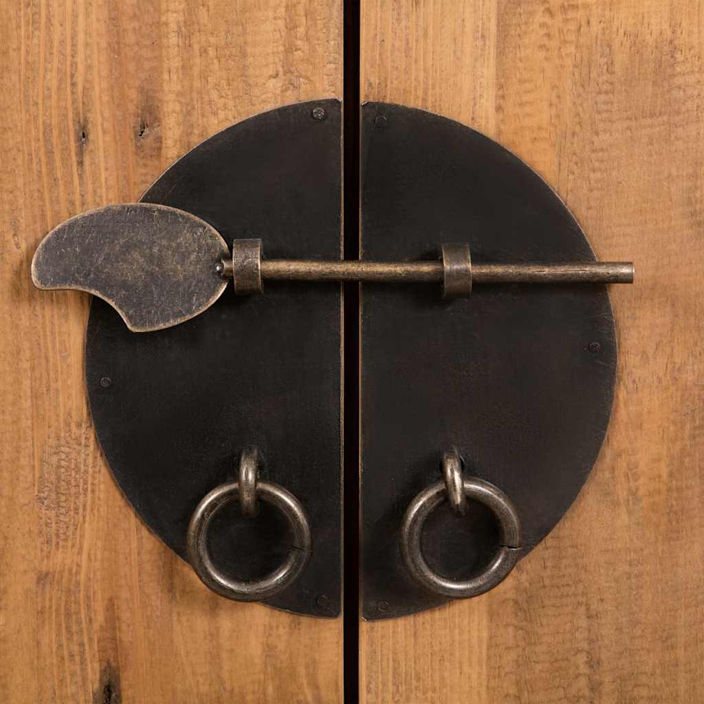 vidaXL Freestanding Bathroom Cabinet Solid Pinewood 48x32x170 cm